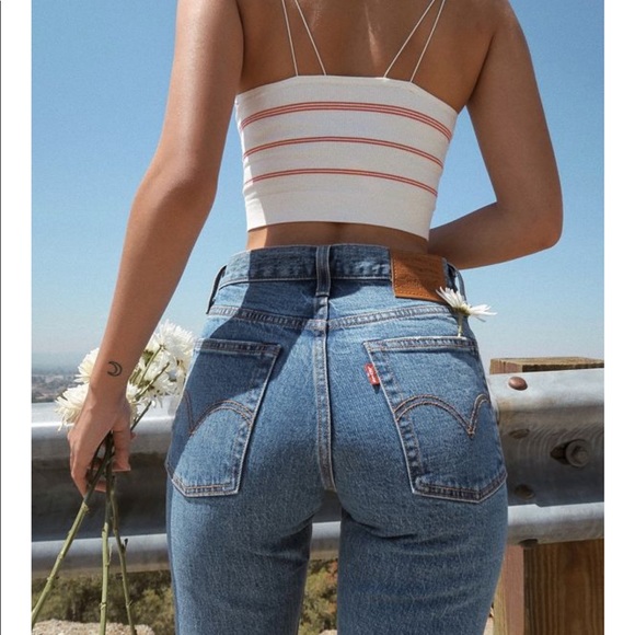 levis wedgie jeans high rise